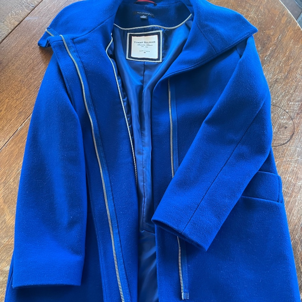 Cobalt blue Tommy wool coat